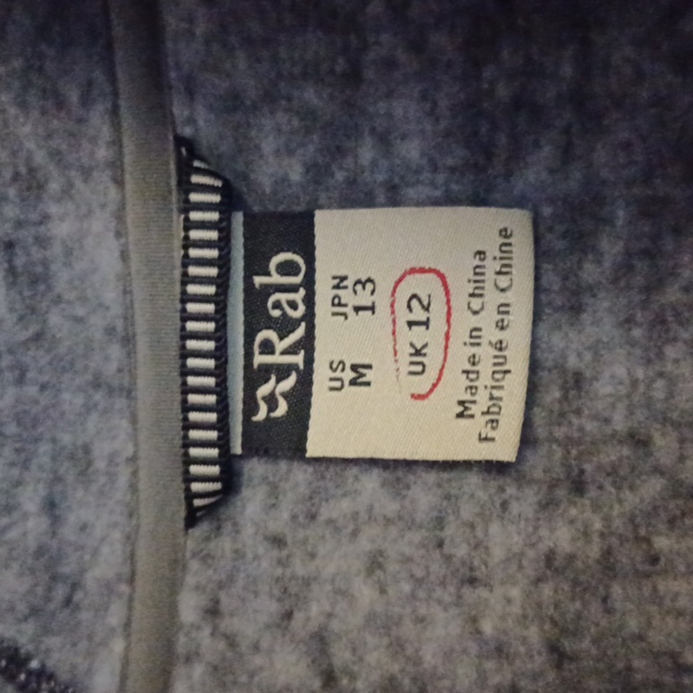 Rab Amy Hoody Hoodie Full Zip Fleece Jacket SZ M Navy White Outdoor - Picture 3 of 16